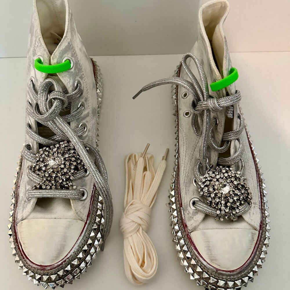 Nan-Ku Couture Cruise: Studded Hi Top Sneakers